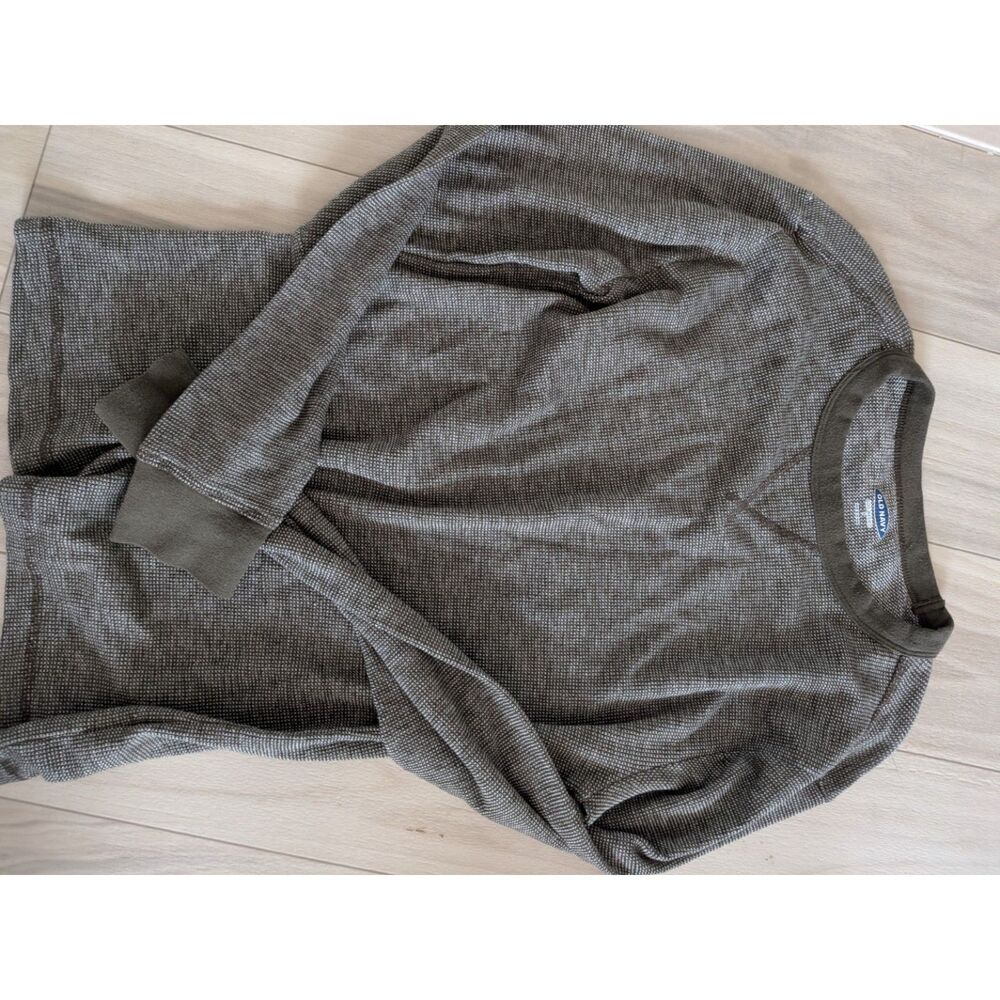 Old Navy Soft-Washed Women’s Small Gray Textured Knit Pullover  Crewneck